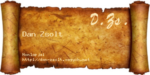 Dan Zsolt névjegykártya